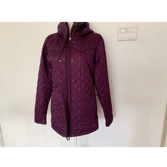 Under Armour Storm Purple Hooded Quilted Puffer Coat Size Medium - Picture 9 of 12